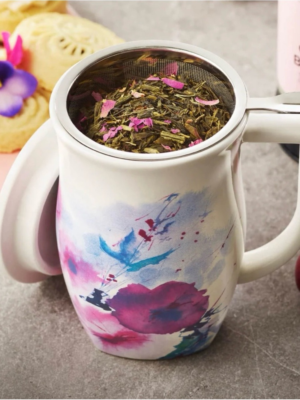 Tea Forté Verbena Blossom Steeping Cup